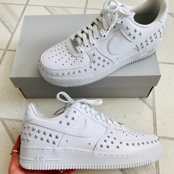 Nike Shoes - Nike Air Force 1 '07 XX Studded white sneakers 10